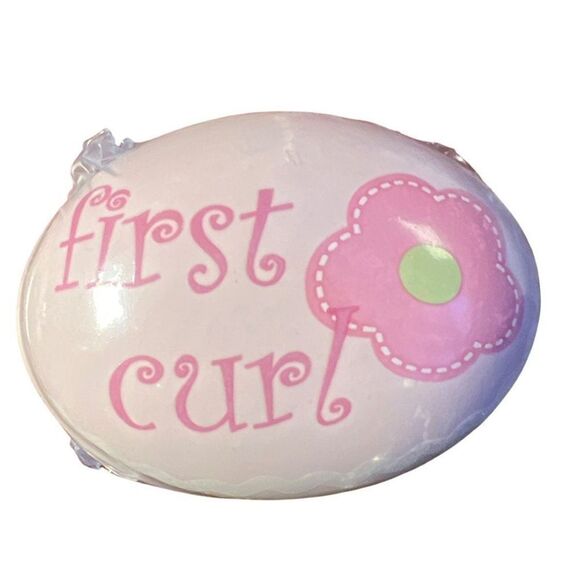 New Baby Girl First Tooth First Curl Hair Storage Floral Decorative Container - Picture 3 of 4